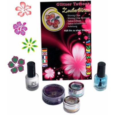 Set tatuaje temporare germane (glitter tattoos) Magical Flowers Eulenspiegel ST730560EULGT BBJST730560EULGT_Initiala