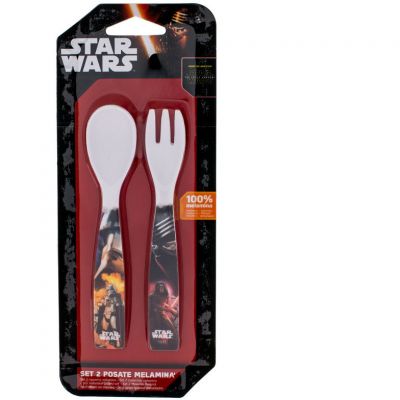 Set lingurita si furculita melamina Star Wars Lulabi 8340250 BBJ8340250_Initiala