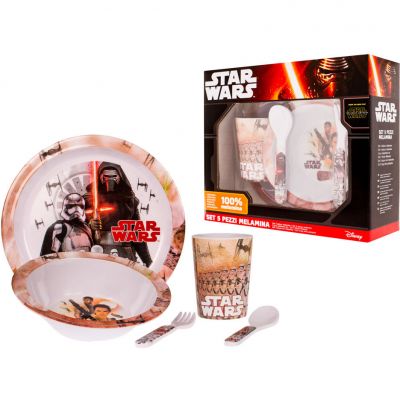 Set pentru masa melamina 5 piese Star Wars Lulabi 8340300 BBJ8340300_Initiala