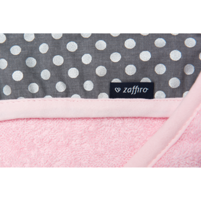 Prosop de baie cu broderie Elefant 80x80 Womar Zaffiro AN-ZE-80 BBJAN-ZE-80_Roz/Gri