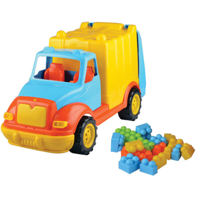 Camion pentru gunoi 48 cm cu 38 piese constructie Ucar Toys UC86 BBJUC86_Initiala