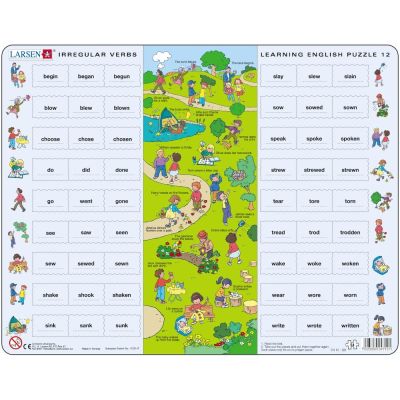 Puzzle Invatam Limba Engleza Nr12, 54 Piese Larsen LREN12-GB BBJLREN12-GB_Initiala