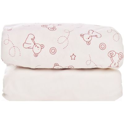 Set 2 cearsafuri cu elastic Plain/Teddy 70 x 140 cm BBXUK-FS-300-2