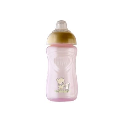 Pahar cu supapa silicon 300 ml Tender rose Rotho-babydesign KRS30626-0227-AZ