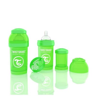 Biberon twistshake anti - colici 180 ml verde smb336001080