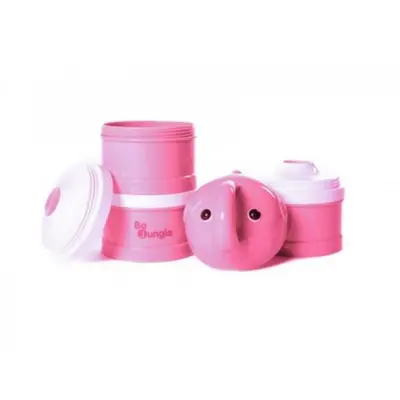 Containere lapte praf BO Jungle cu 4 compartimente Elefant Roz - SOLBJB531200