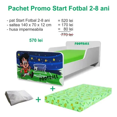 Pachet Promo Start Pat Baieti Fotbal 2-8 ani - PC-PCH-PRO-STR-FTB-70