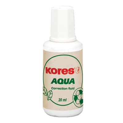 Fluid corector Kores, 20 ml, pe baza de apa, aplicator cu pensula - BPTCKS69101
