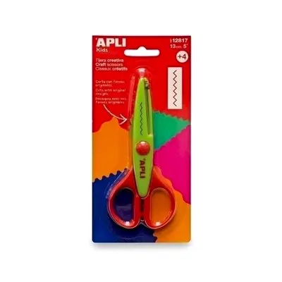 Foarfeca creativa Apli, verde, 13 cm, taiere in zig-zag - BPTCAL002004
