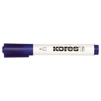 Marker pentru tabla Kores, varf rotund, 3-5 mm, albastru - BPTCKS000201