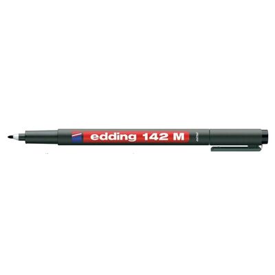Marker permanent Edding OHP, 142M, corp plastic, varf rotund, 1 mm, negru - BPTCED1421