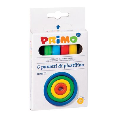 Plastilina Morocolor Primo, 120 g/cutie, 6 culori/cutie - BPTCMC15566