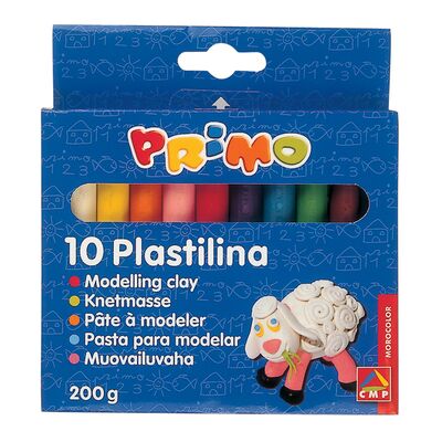 Plastilina Morocolor Primo, 180 g/cutie, 10 culori/cutie - BPTCMC15567