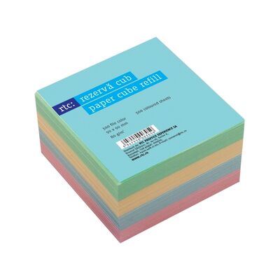 Rezerva cub hartie RTC, 400 file, 90 x 90 mm, 70 g/mp, color - BPTCFL6961