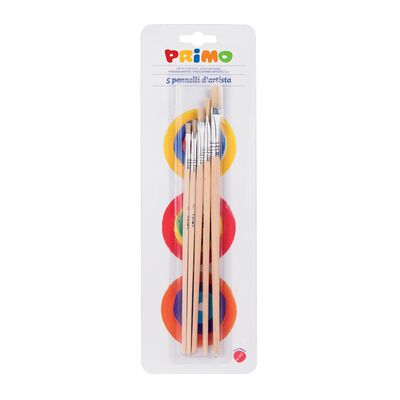 Set  pensule Morocolor Primo, drepte, 5 bucati/set - BPTCMC15536