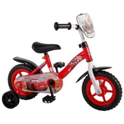 Bicicleta copii Volare Cars cu roti ajutatoare 10 INCH - SOLVOL31005-CH