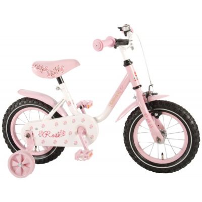 Bicicleta pentru fete 12 inch cu roti ajutatoare Volare Rose - SOLVOL71233