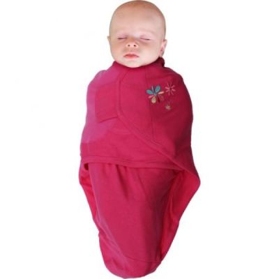 Body special bebelusi tip Wrap BO Jungle Flori Roz S 3-6 kg din bumbac - SOLBJB170800