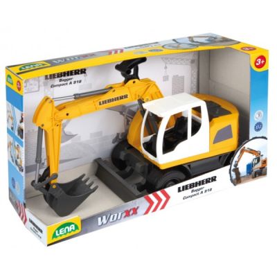 Excavator plastic Bagr Liebherr A918 Litronic Worxx cupa functionala 48 cm pentru copii - SOLLE04611