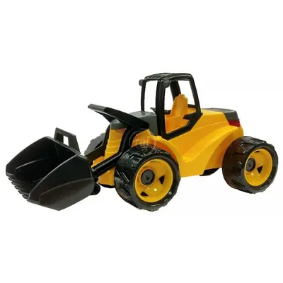 Excavator plastic cu cupa de 80 cm Lena galben cu negru - SOLLE02142