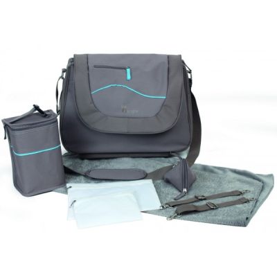 Geanta multifunctionala cu accesorii incluse BO Jungle pentru bebelusi gri - SOLBJB300420