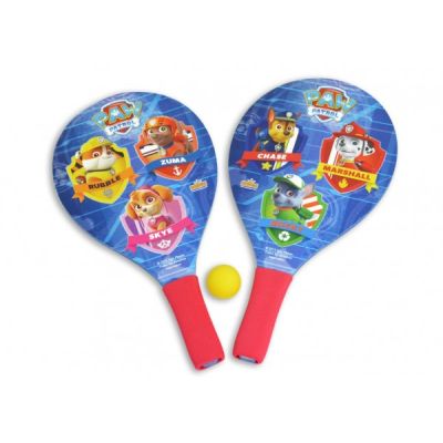 Set 2 palete pentru plaja Saica Paw Patrol din lemn cu minge inclusa pentru copii - SOLSA7459