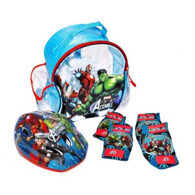 Set accesorii protectie bicicleta role trotineta Saica Avengers - SOLSA9686