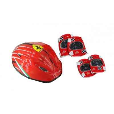 Set accesorii protectie bicicleta role trotineta Saica Ferrari - SOLSA8576