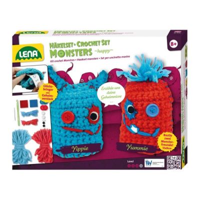 Set crosetat doi monstruleti de lana - SOLLE42522