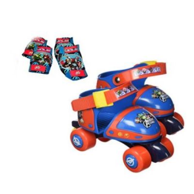 Set patine cu rotile si protectii Saica Avengers marime 24-29 - SOLSA9711