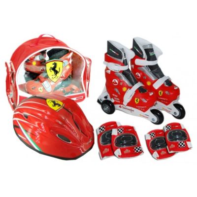 Set role cu accesorii protectie incluse Saica Ferrari marimi reglabile 35-38 - SOLSA8399