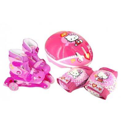 Set role cu accesorii protectie incluse Saica Hello Kitty marimi reglabile 28-31 - SOLSA9328