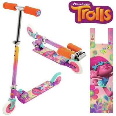Trotineta copii 2 roti MVS 14305 pliabila si reglabila Trolls Trolii - SOLMVS14305