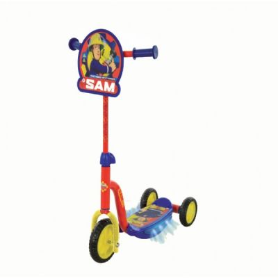 Trotineta MVS pentru copii cu 3 roti sunete si lumini Pompierul Sam - SOLMVSM14370