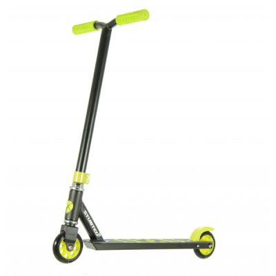 Trotineta Stunt Freestyle X sarituri cascadorii si skatepark Incepatori Galbena  - SOLMVSM04840-04
