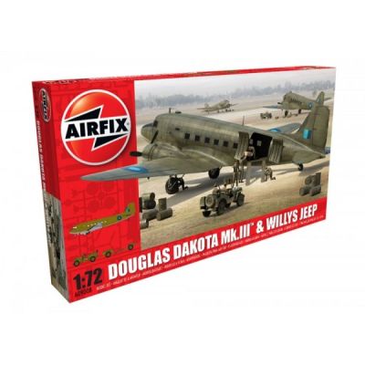 Airfix Douglas Dakota Mkiii Willys Jeep - SOLAF09008