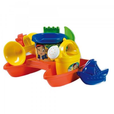 Barcuta plastic Androni Aventuri cu pirati Catamaran plaja cu stropitoare si morisca si alte accesorii - SOLAG1492-00PI