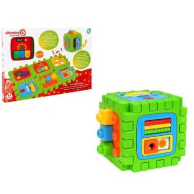 Jucarie educationala Cub cu sortator Globo Vitamina G si alte activitati interactive - SOLGL05223