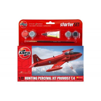 Kit constructie Airfix avion Hunting Percival Jet Provost T.4 Starter Set 1:72 - SOLAF55116