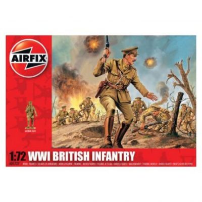 Kit soldati Airfix 01727 Set 48 soldati WWI Infanterie Britanica scara 1:72  - SOLAF01727