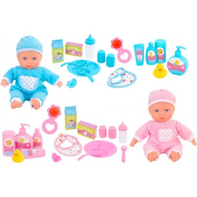 Papusa bebelus Globo care mananca 31 cm 16 accesorii - SOLGL38198