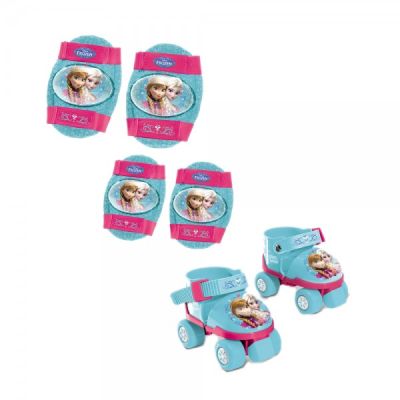 Role copii Mondo ajustabile Frozen 4 roti cu protectii - SOLMON28298