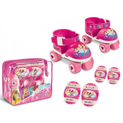Role copii Mondo ajustabile Princess 4 roti cu protectii - SOLMON18488