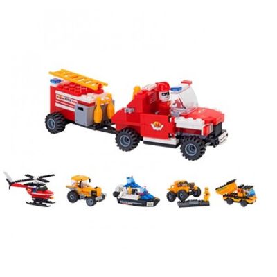 Set Constructie 2 Vehicule pentru Copii GLOBO CUBIX  - SOLGL37690