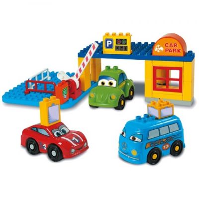 Set constructie cuburi Unico Galetusa Masini si Garaj 35 piese - SOLUN8569