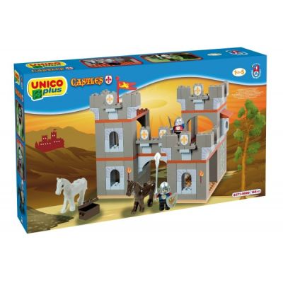 Set constructie Unico Plus Castel medieval 168 piese - SOLUN8571