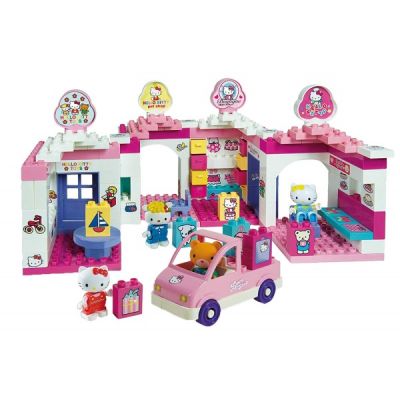 Set cuburi constructie Centru comercial Hello Kitty Unico - SOLUN8659