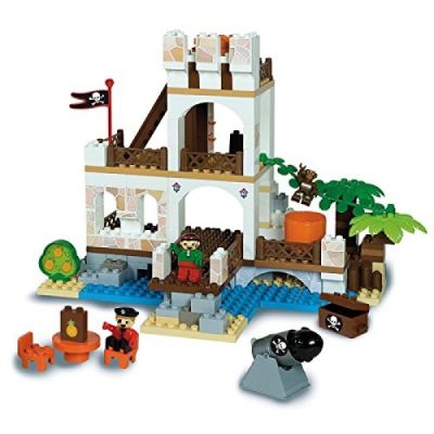 Set cuburi constructie Insula cu Pirati Unico - SOLUN8532