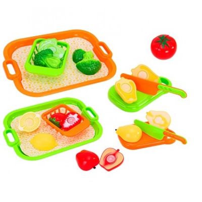 Set fructe si legume cu tava GLOBO CUCCINA pentru copii - SOLGL38124