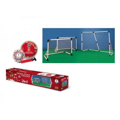 Set porti de fotbal 2 in 1 pentru copii - SOLMON28405